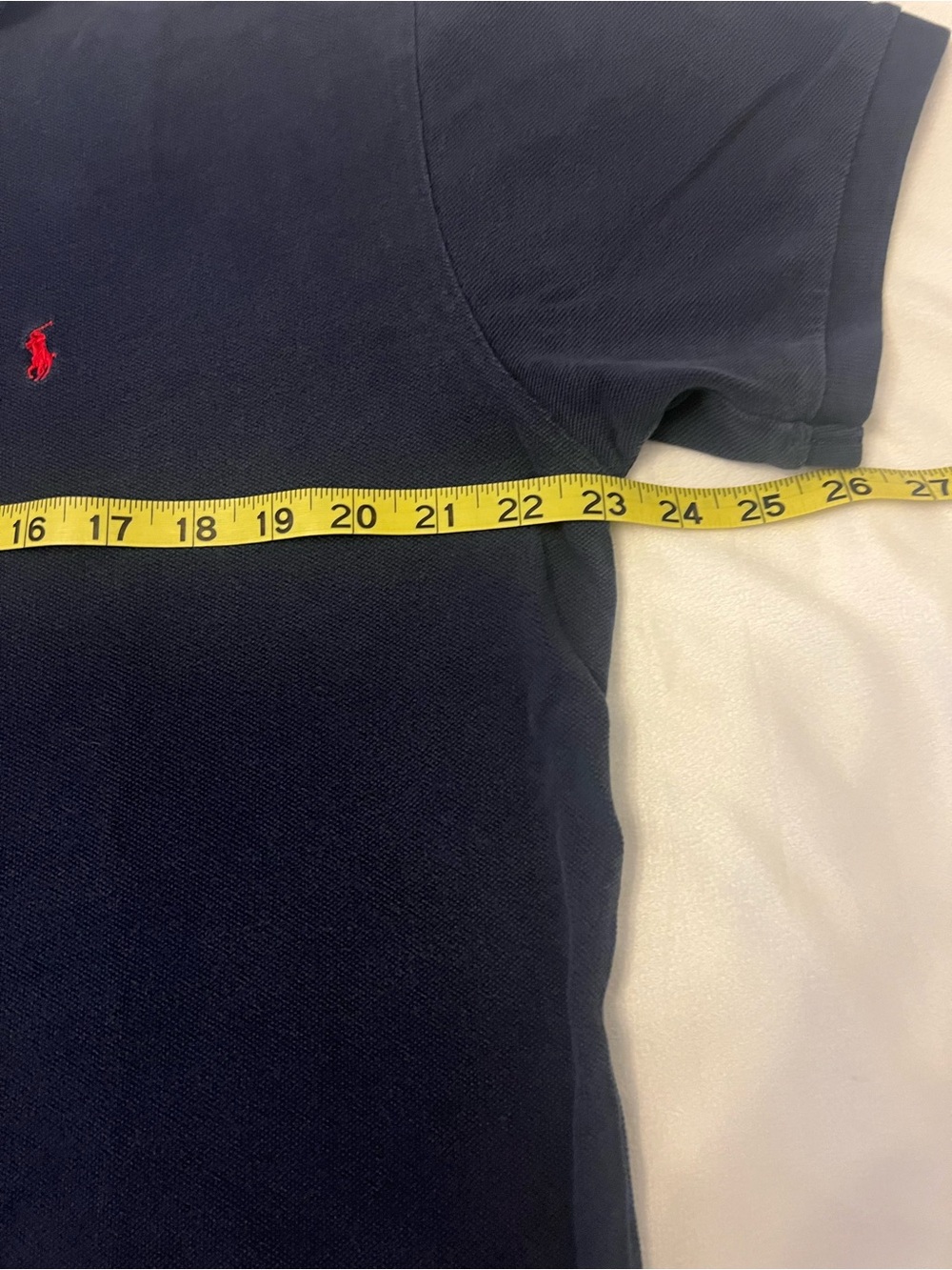 Vintage Ralph Lauren Women’s Navy Polo with Red Pony Embroidery - Picture 8 of 8